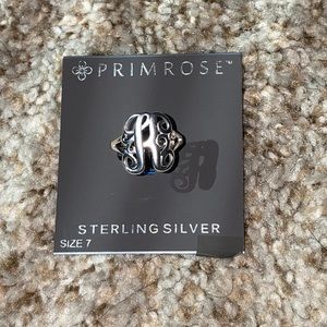 Sterling Silver ‘K’ Ring